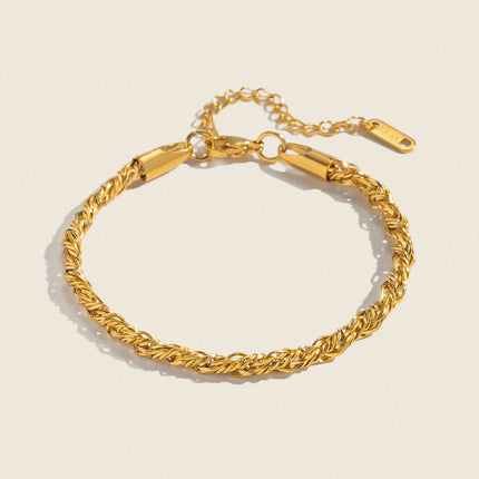 Soft Spiral Twisted Chain Bracelet