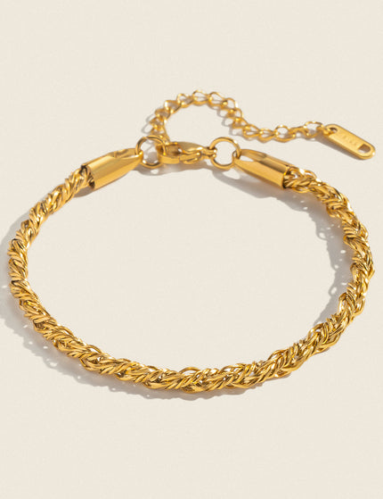 Soft Spiral Twisted Chain Bracelet