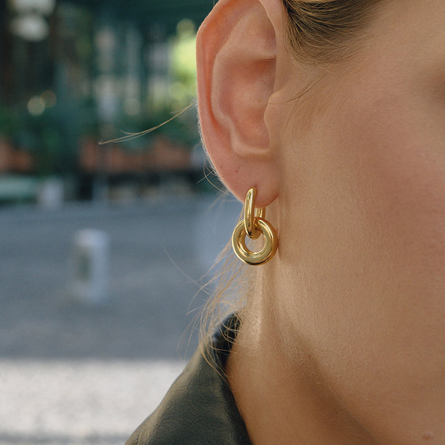 Velvet Current Afterglow Circular Hoop Earrings - view 4