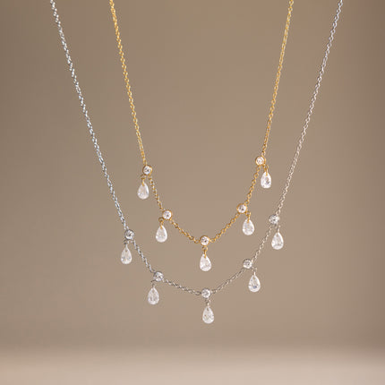 Chainline Poem Chain Zircon Pendant Necklace - view 2