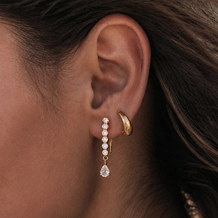Bright Facet Ritual Zircon Drop Earrings - view 4