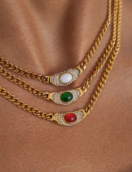 Chainline Echo Chain Crystal Pendant Necklace - view 3