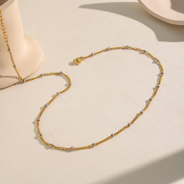 Aria Two-Tone Satellite Necklace - view 5