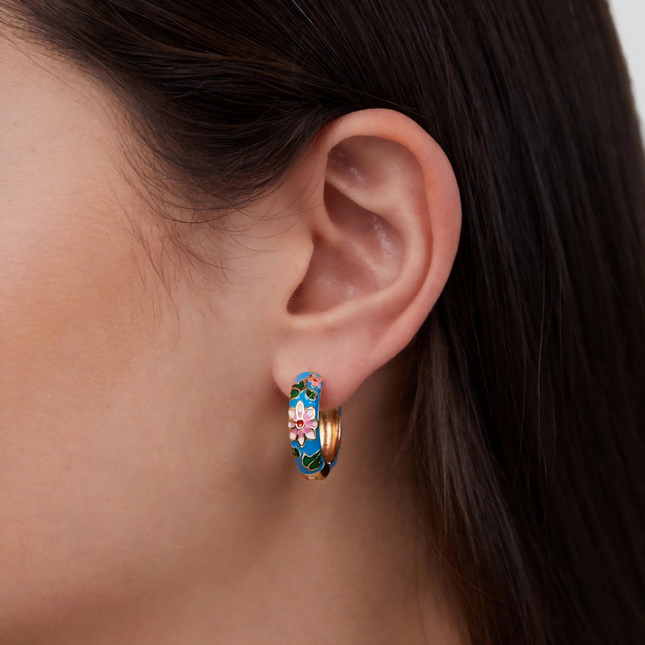 Bloom Enamel Hoops