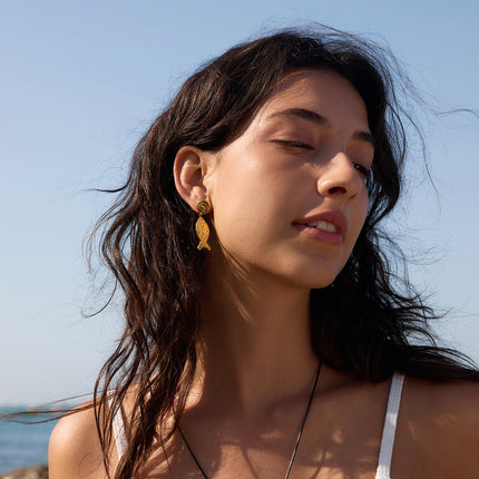 Velvet Current Reverie Minimal Drop Earrings - view 4
