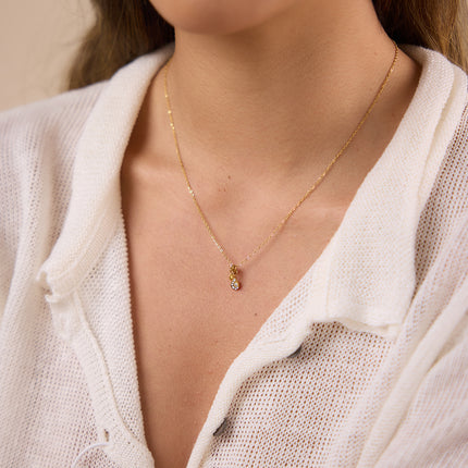 Rainlight Daydream Teardrop Zircon Pendant Necklace - view 4