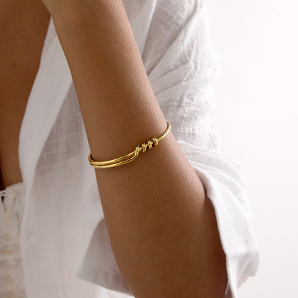 Aura Open Cuff Bracelet - view 2