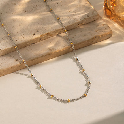 Aria Two-Tone Satellite Necklace - view 6