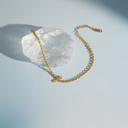 Fine Link Gleam Zircon Chain Bracelet - view 6