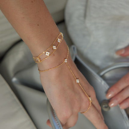 Meadow Clover Zircon Bracelet - view 3