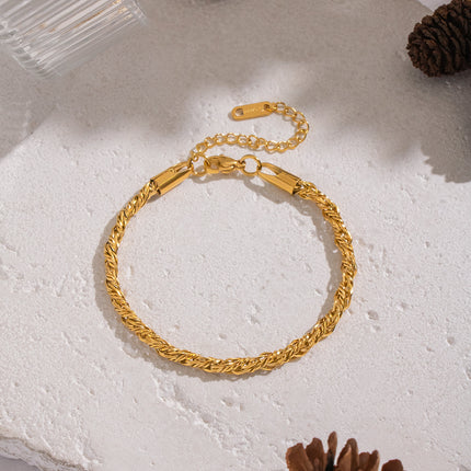 Soft Spiral Twisted Chain Bracelet - view 6