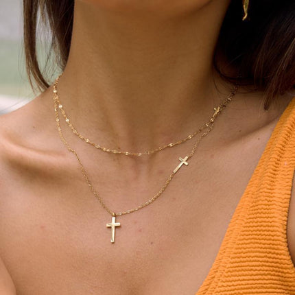 Crossed Light Ritual Crossed Pendant Necklace - view 3