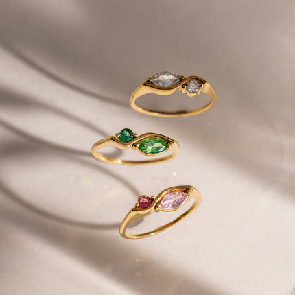 Luna Marquise Zircon Ring - view 4
