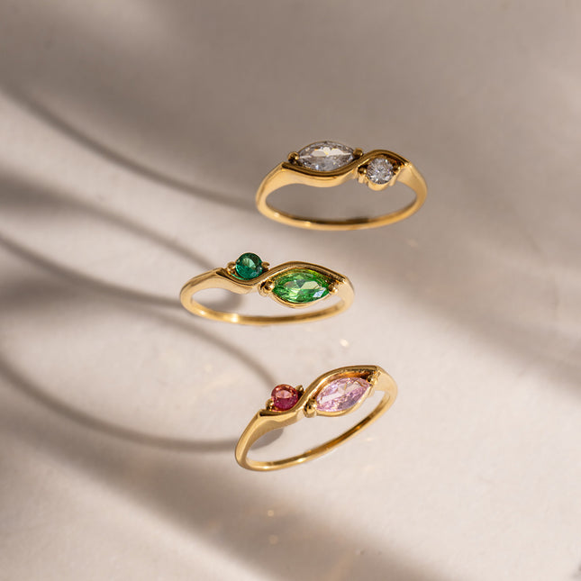 Luna Marquise Zircon Ring - view 4