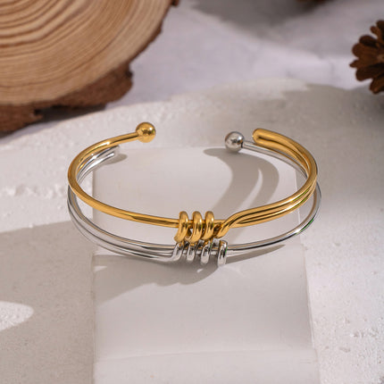 Aura Open Cuff Bracelet - view 4