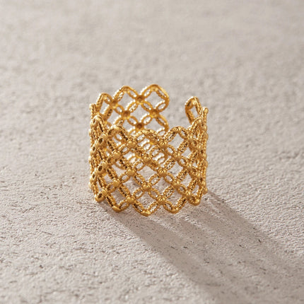 Velvet Current Aura Sculptural Open Ring - view 6