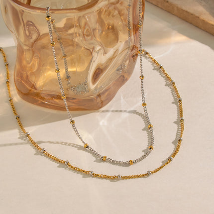 Aria Two-Tone Satellite Necklace - view 2