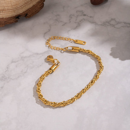 Soft Spiral Twisted Chain Bracelet - view 3