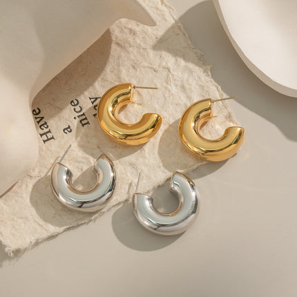 Dawnweave Curved Hoop Earrings - view 5