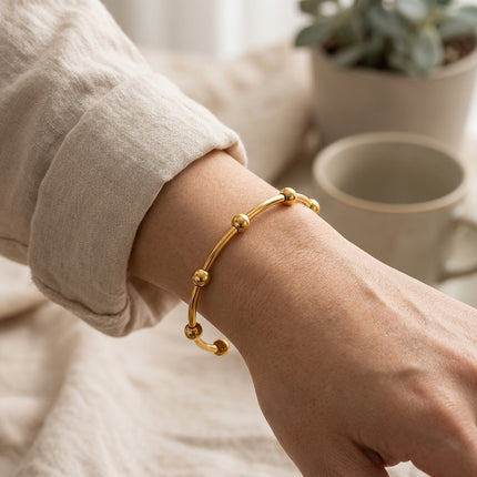 Beadline Open Cuff Bracelet - view 3