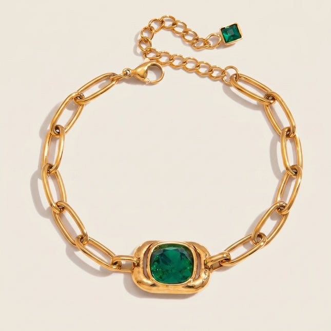 Starstone Afterglow Square Zircon Chain Bracelet