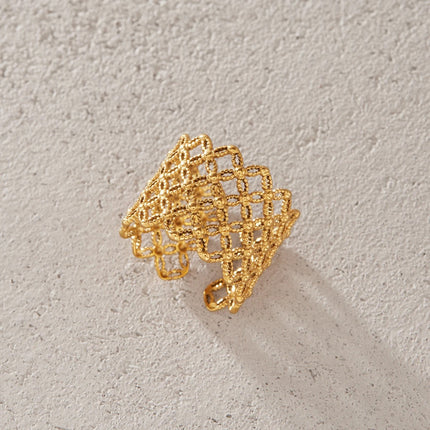 Velvet Current Aura Sculptural Open Ring - view 5