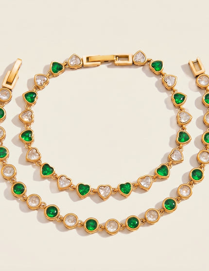 Heartlight Whisper Heart Zircon Tennis Bracelet - view 2
