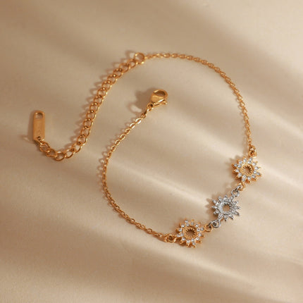 Night Compass Promise Star Rhinestone Charm Bracelet - view 4