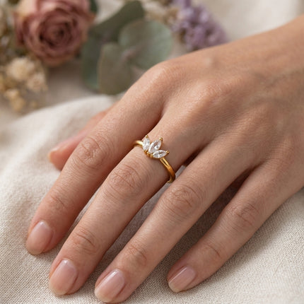 Marquise Zircon Ring - view 3