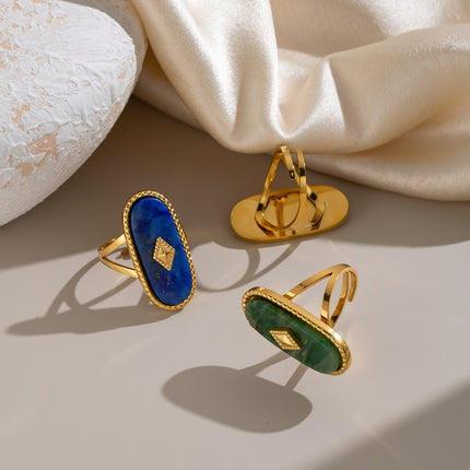 Saltwater Poem Shell Stone Open Ring - view 5