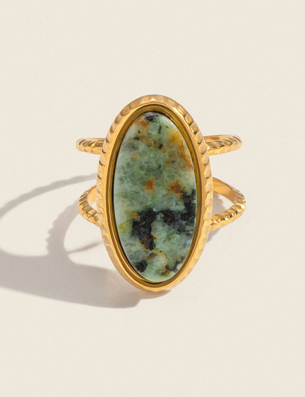 Misted Cove Stone Open Ring