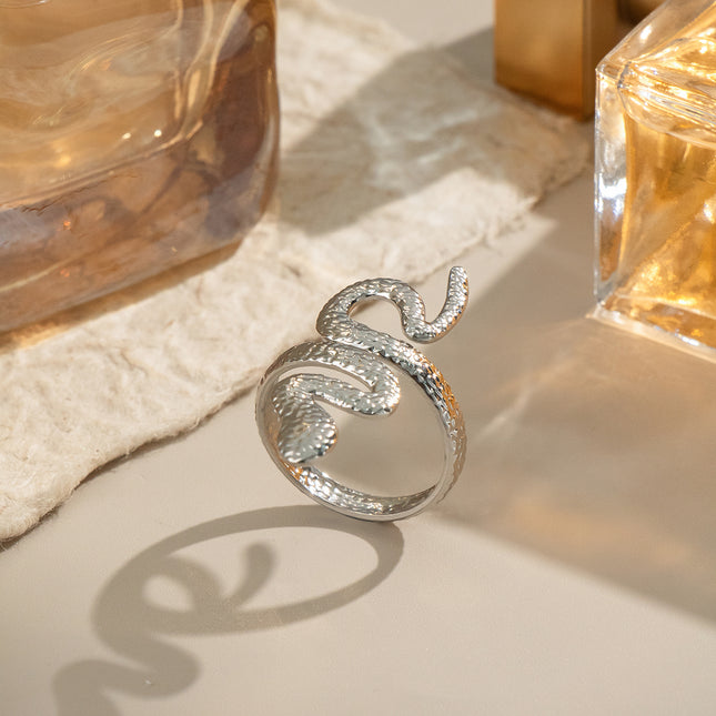 Velvet Coil Whisper Serpent Open Ring - view 6