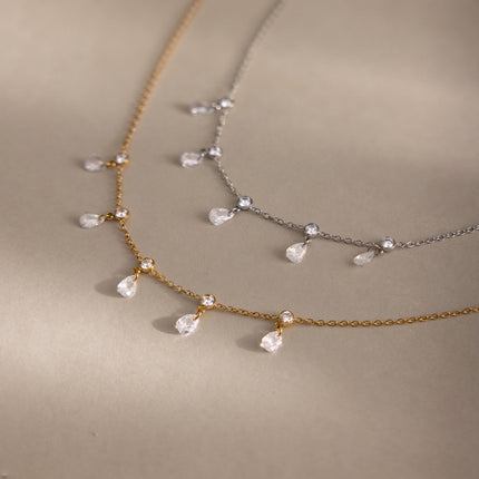 Chainline Poem Chain Zircon Pendant Necklace - view 6