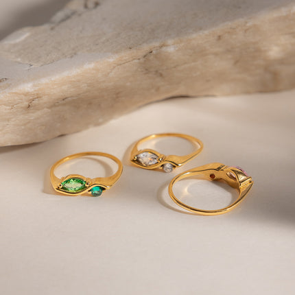 Luna Marquise Zircon Ring - view 6