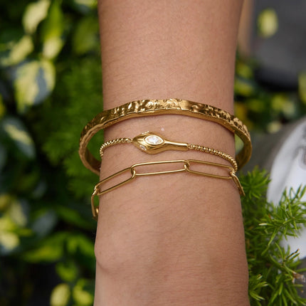 Nocturne Fable Serpent Zircon Chain Bracelet - view 3