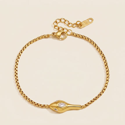 Nocturne Fable Serpent Zircon Chain Bracelet