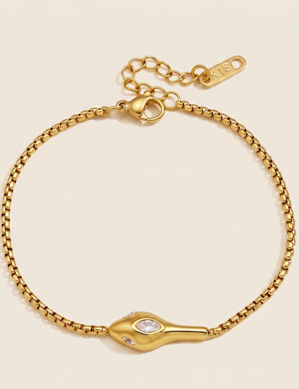 Nocturne Fable Serpent Zircon Chain Bracelet