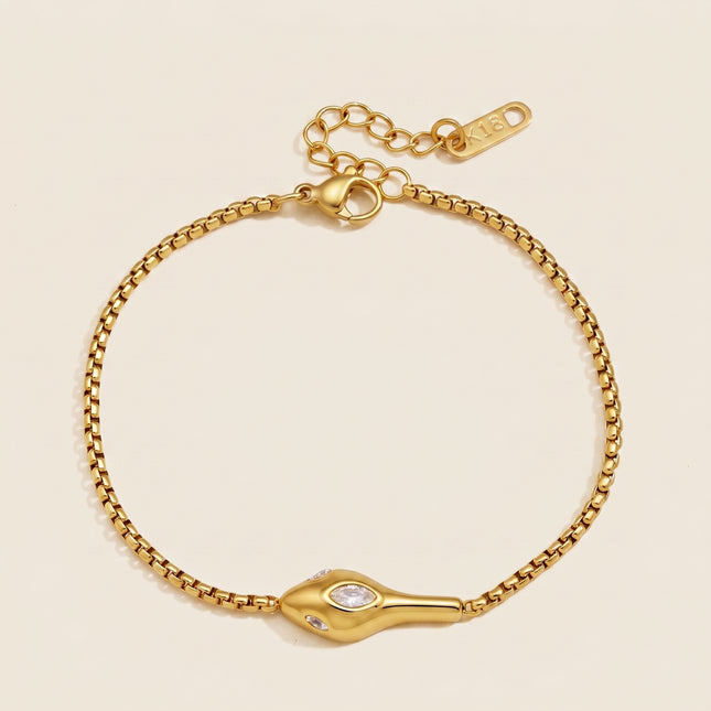 Nocturne Fable Serpent Zircon Chain Bracelet