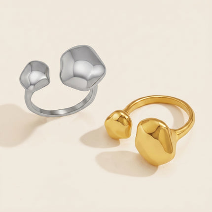 Misted Cove Ritual Geometric Open Ring