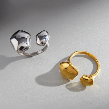 Misted Cove Ritual Geometric Open Ring - view 5